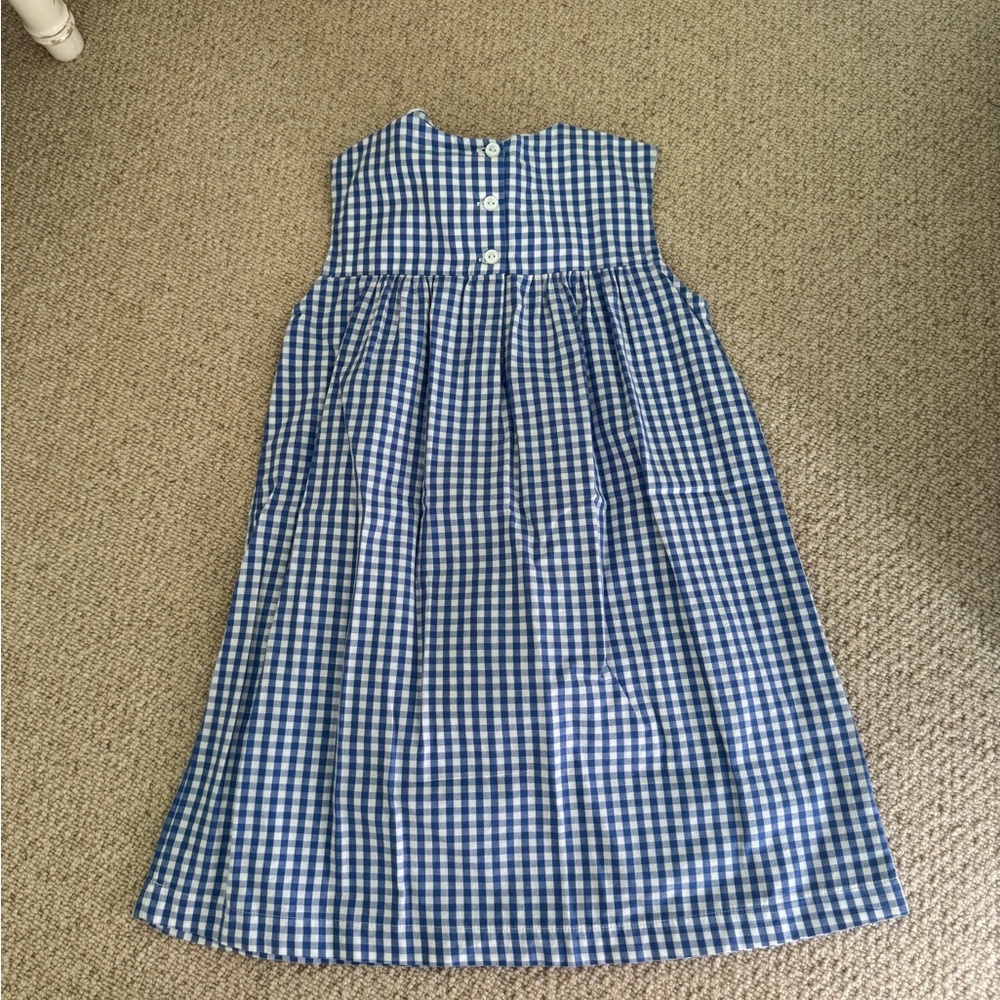 bella bliss Blue Gingham Kids Dress - Picture 4 of 4